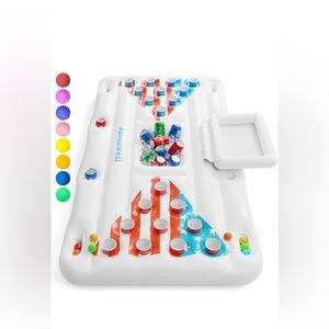 Inflatable Pool Beer Pong Table Party Pool Games